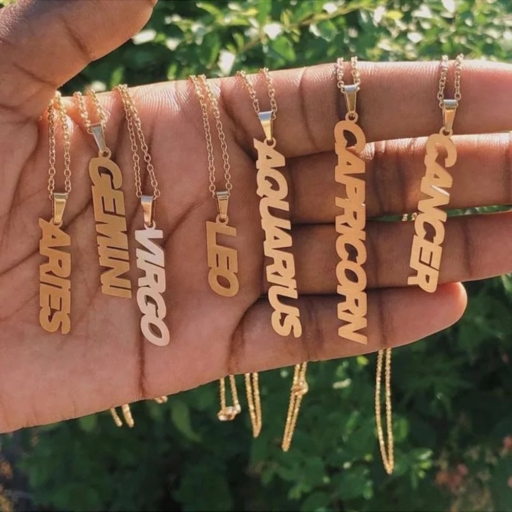 3/$30 💛 Horoscope Zodiac Sign Necklace